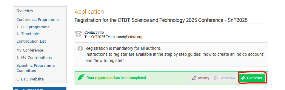 Get your certificate